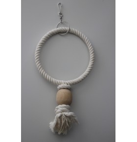 Pendentif corde anneau 19cm