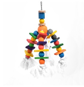 Lustre coloré avec corde & cubes