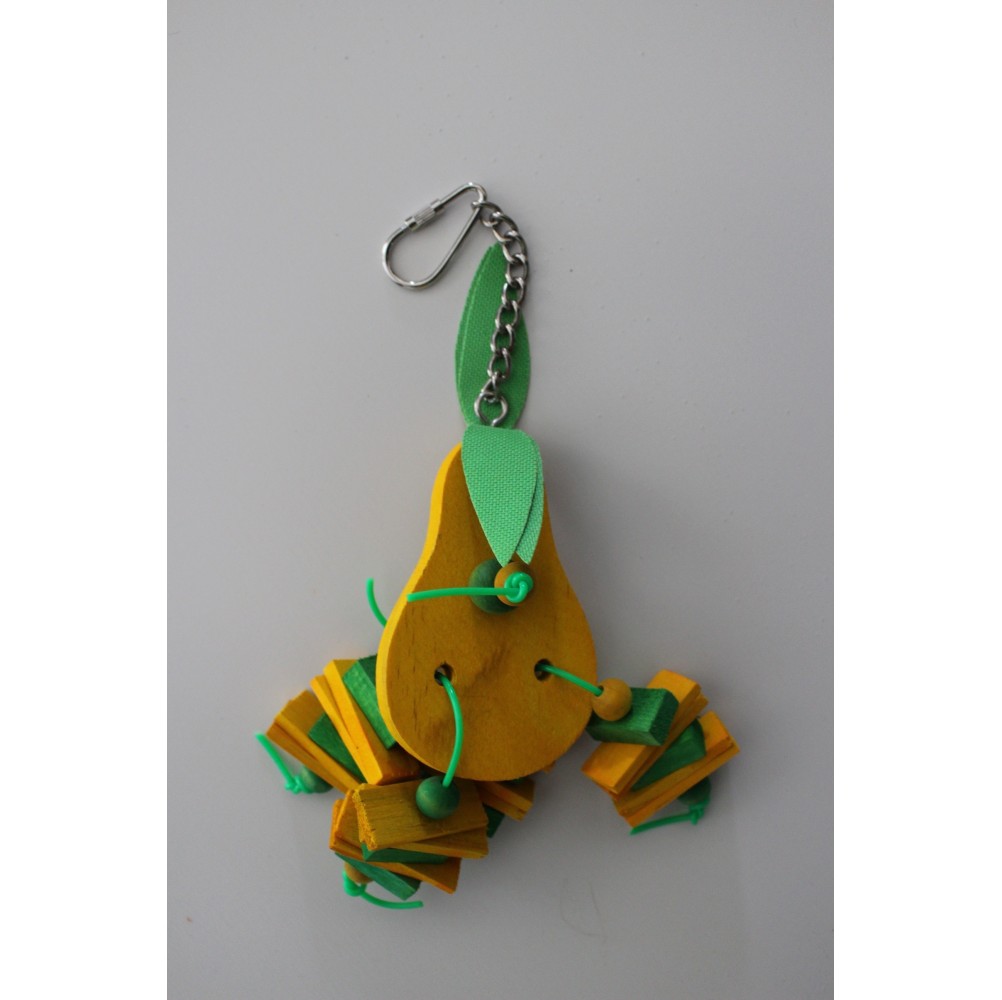 Pendentif poire bois