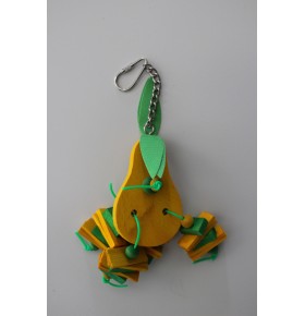 Pendentif poire bois