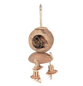 Coconut jungle maison avec blocs en bois couleur bois