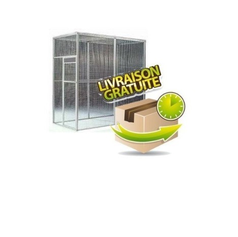 Volière 2m/1m/2m maille 19/19/1.45