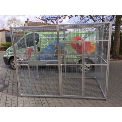 Volière 2m/2m/2m avec plateau tournant