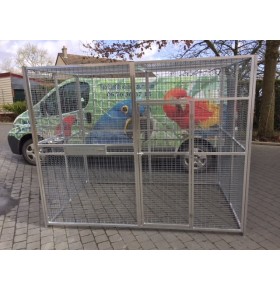 Volière 2m/2m/2m avec plateau tournant